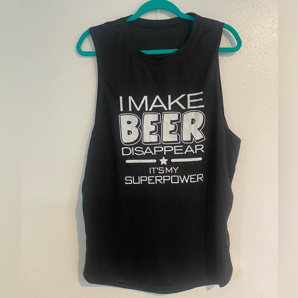 NWT Mens XL I Make Beer Disappear, It’s My Superpower Tank Top